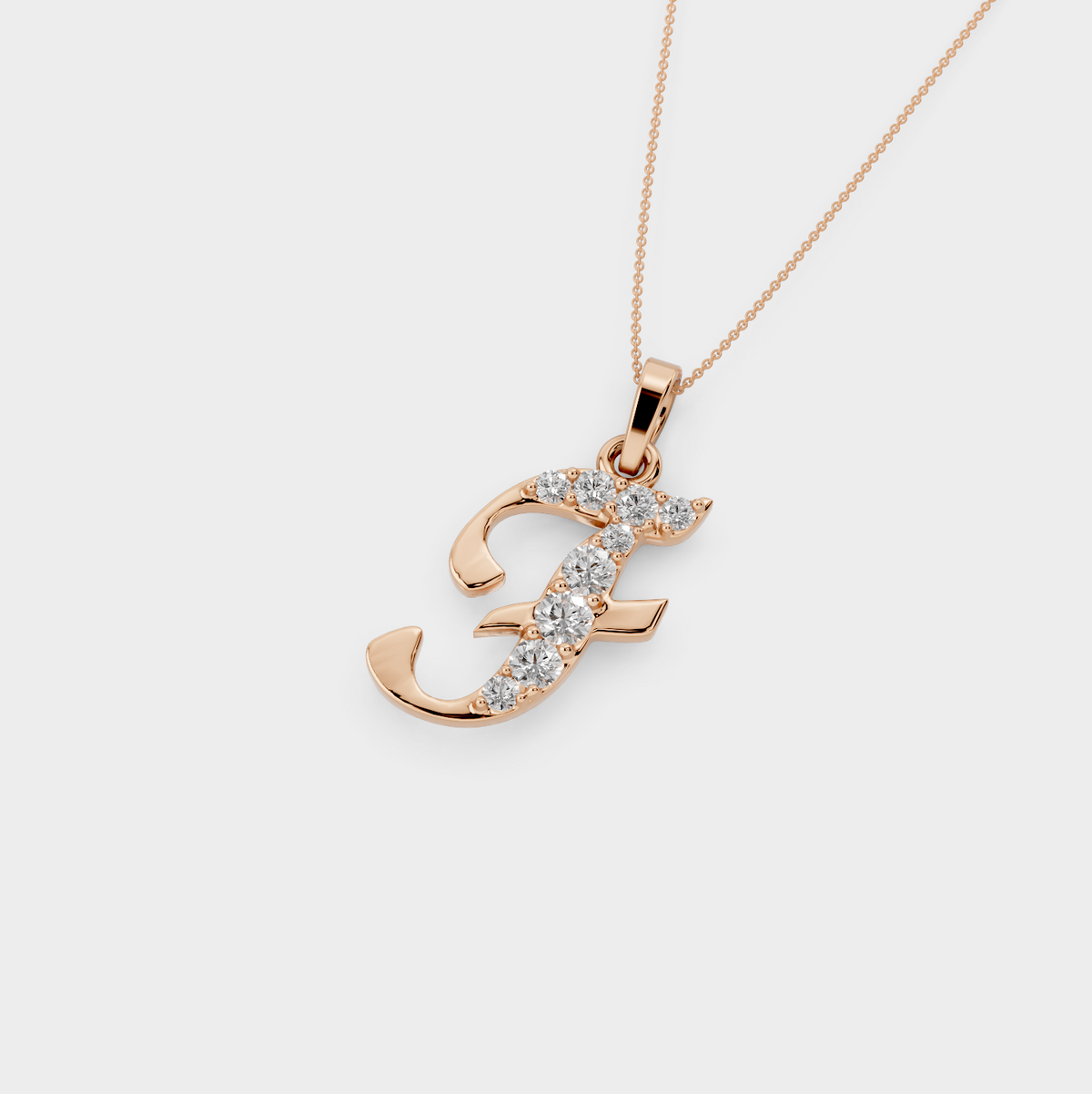 Necklace with Letter F - Lisa