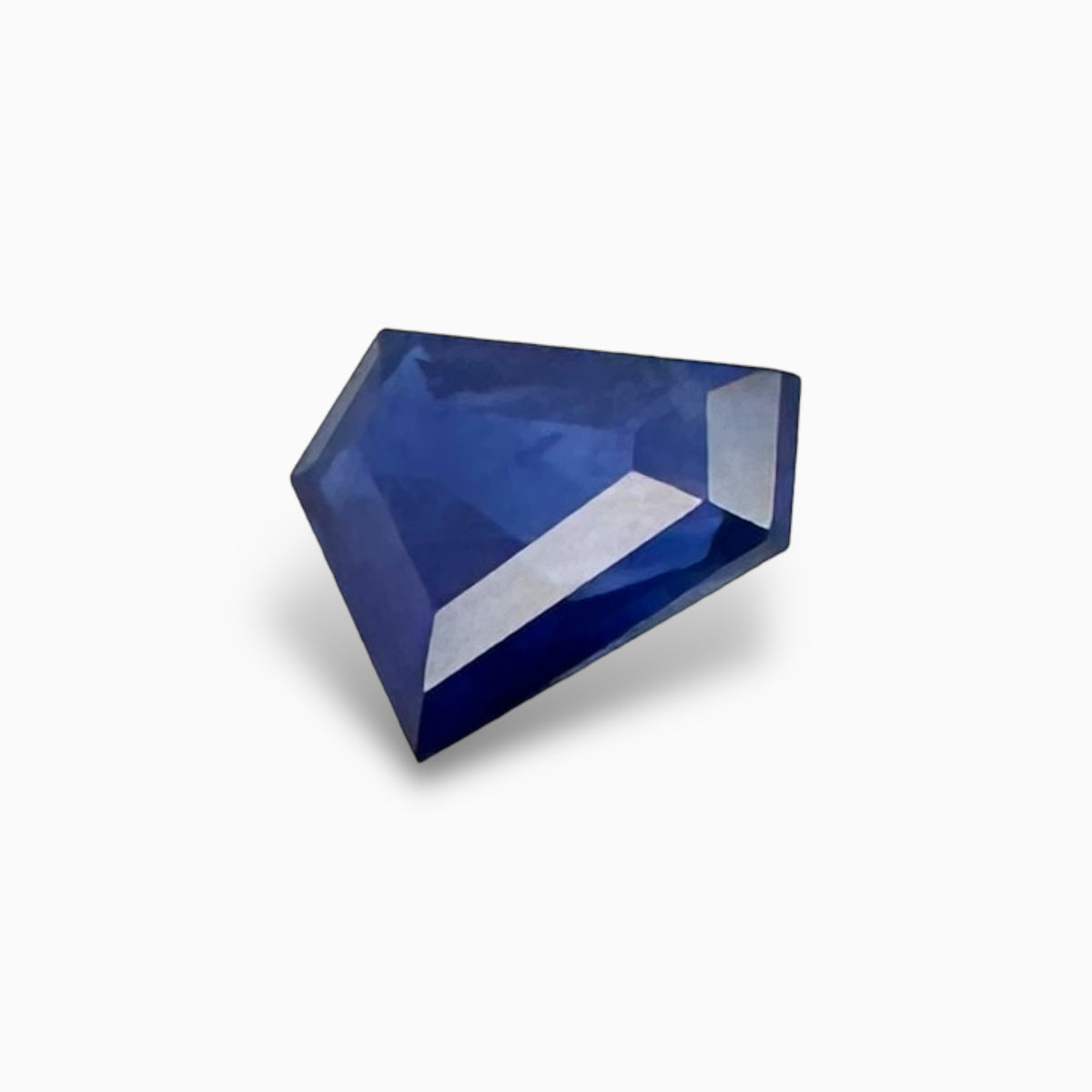 Fancy Shape Natural Blue Sapphire in 0.82 Carats with 7x5.5  mm Size For Sale