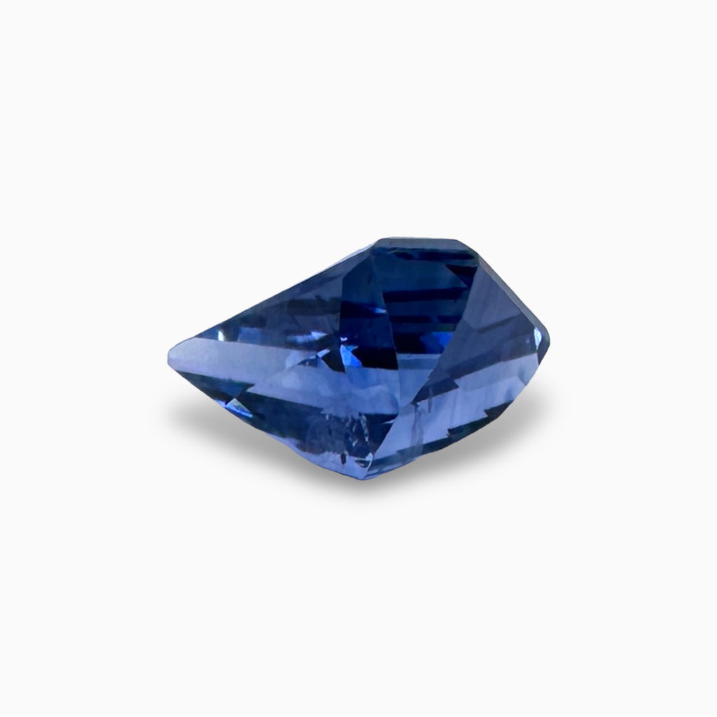 Fancy Shape Natural Blue Sapphire in 0.99 Carats with 7x5.8  mm Size For Sale