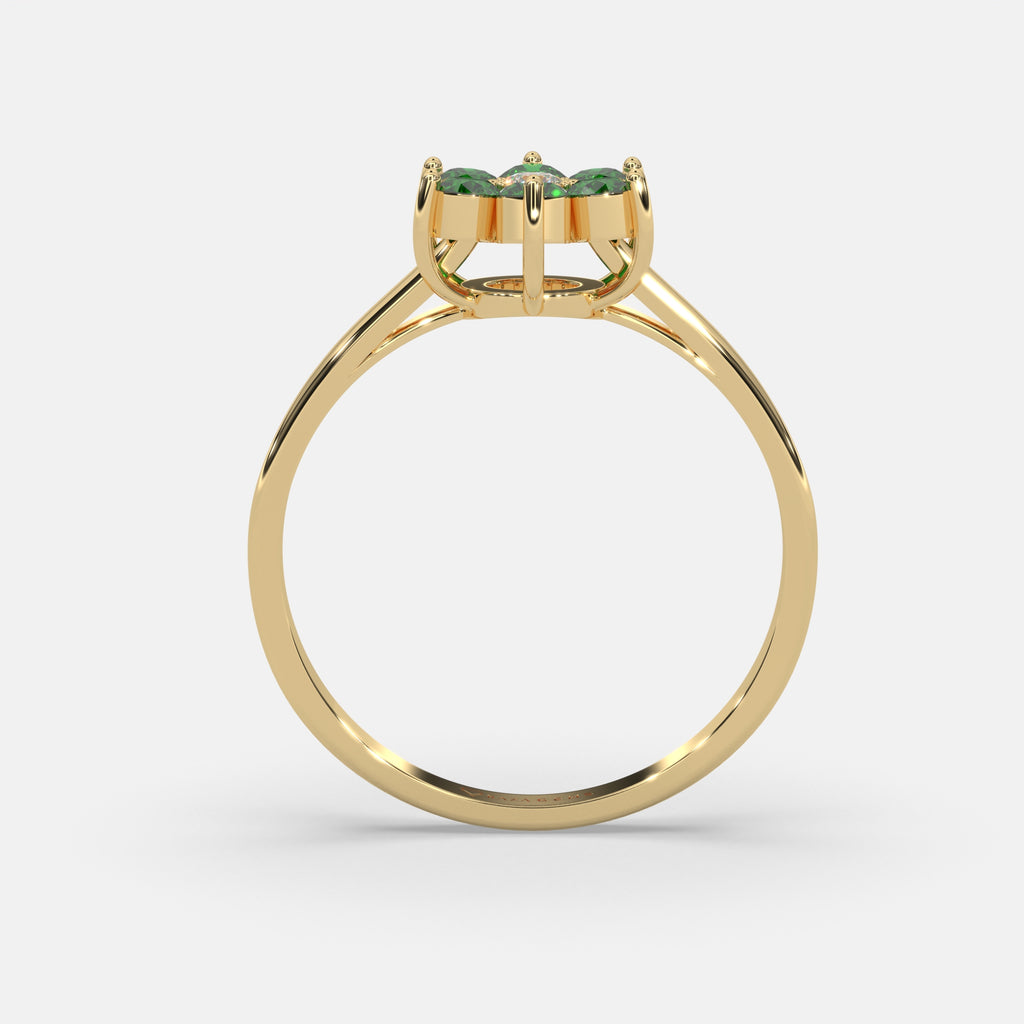 Fathiyya Emerald Ring 18k Yellow Gold