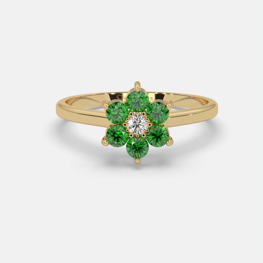 Fathiyya Emerald Ring 18k Yellow Gold