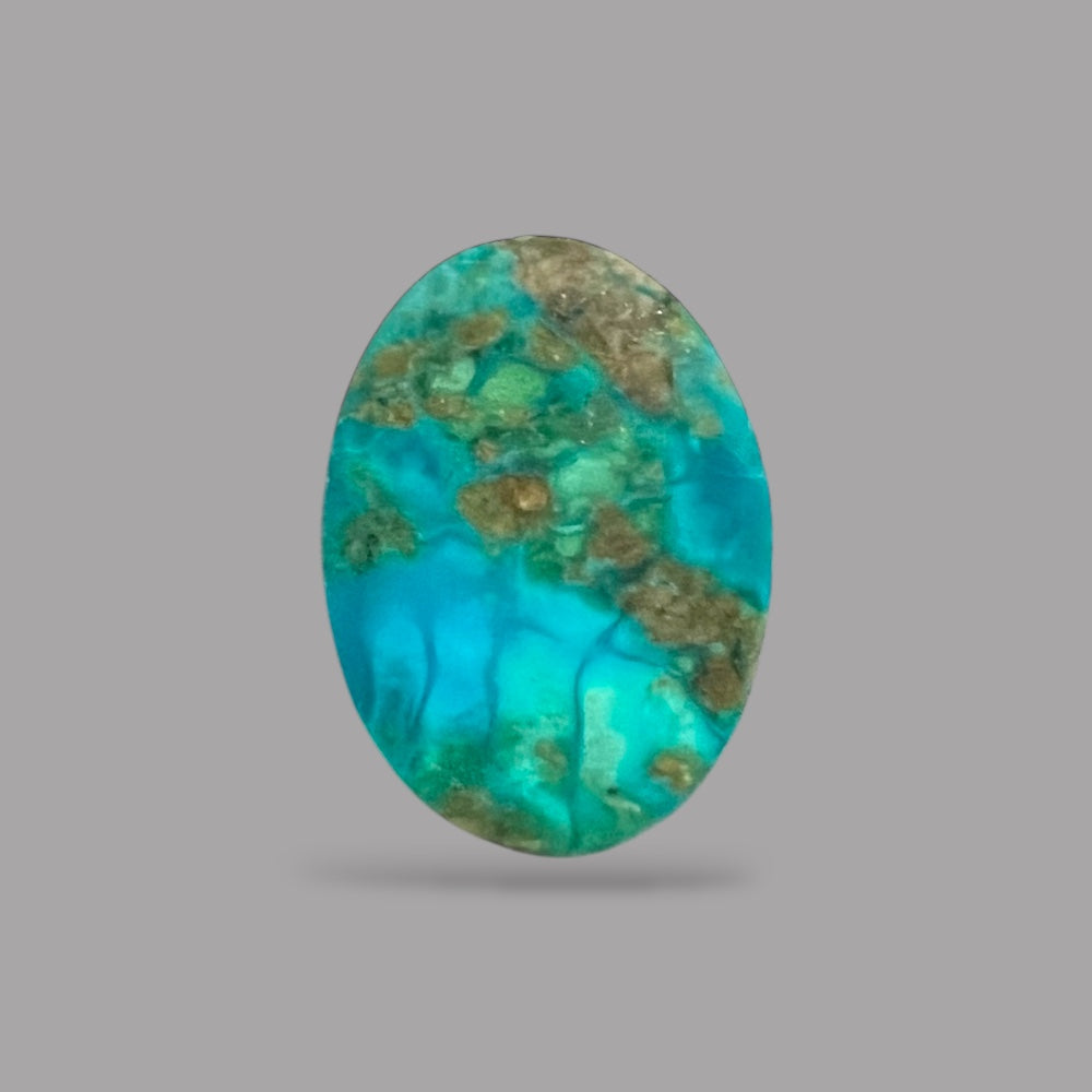 Feroza Blue 23.72 Carats 24.4 x 17.9 x 7.7 mm in Oval 
