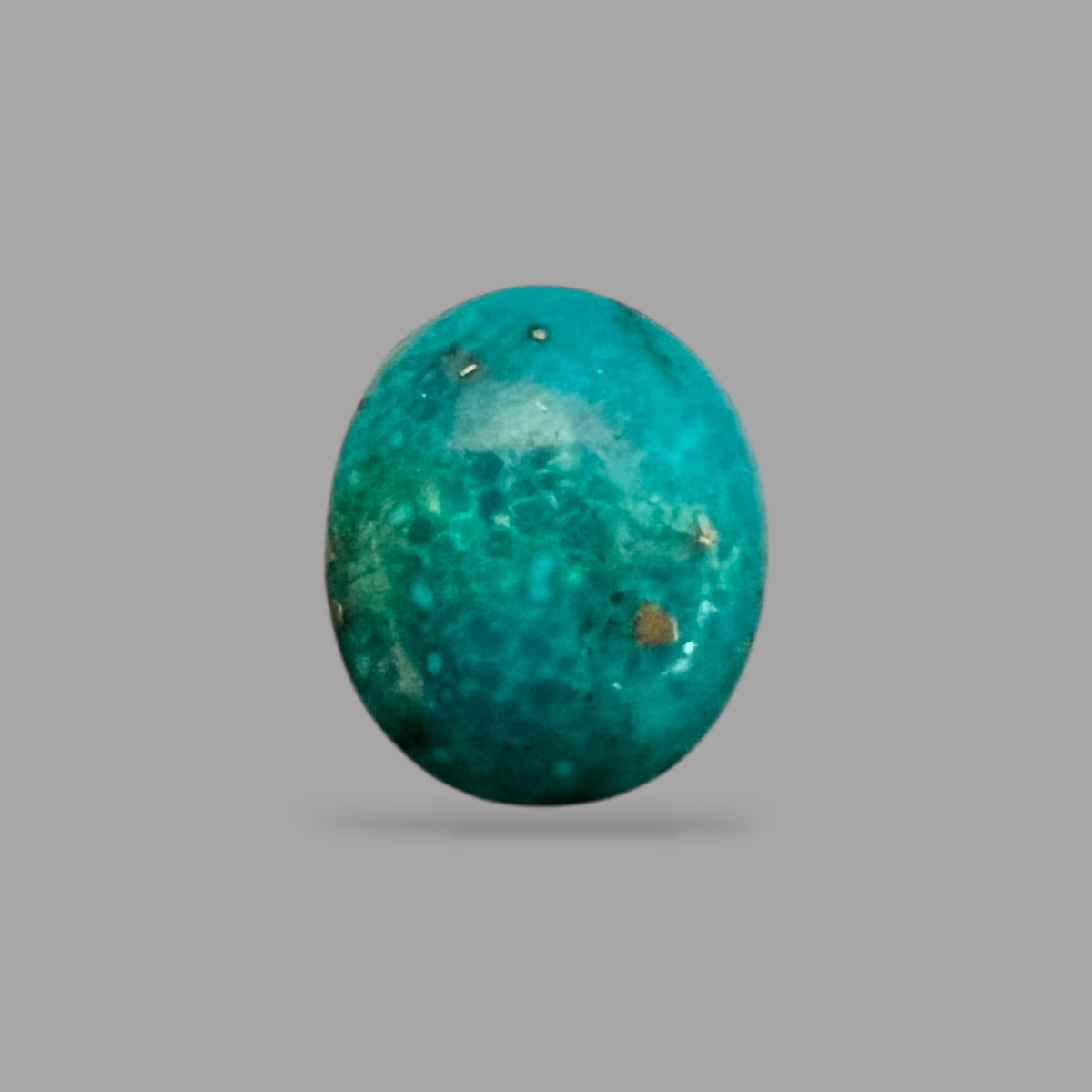 Feroza Gem 6.84 Carats 13.6 x 11.6 x 5.9 mm in Oval