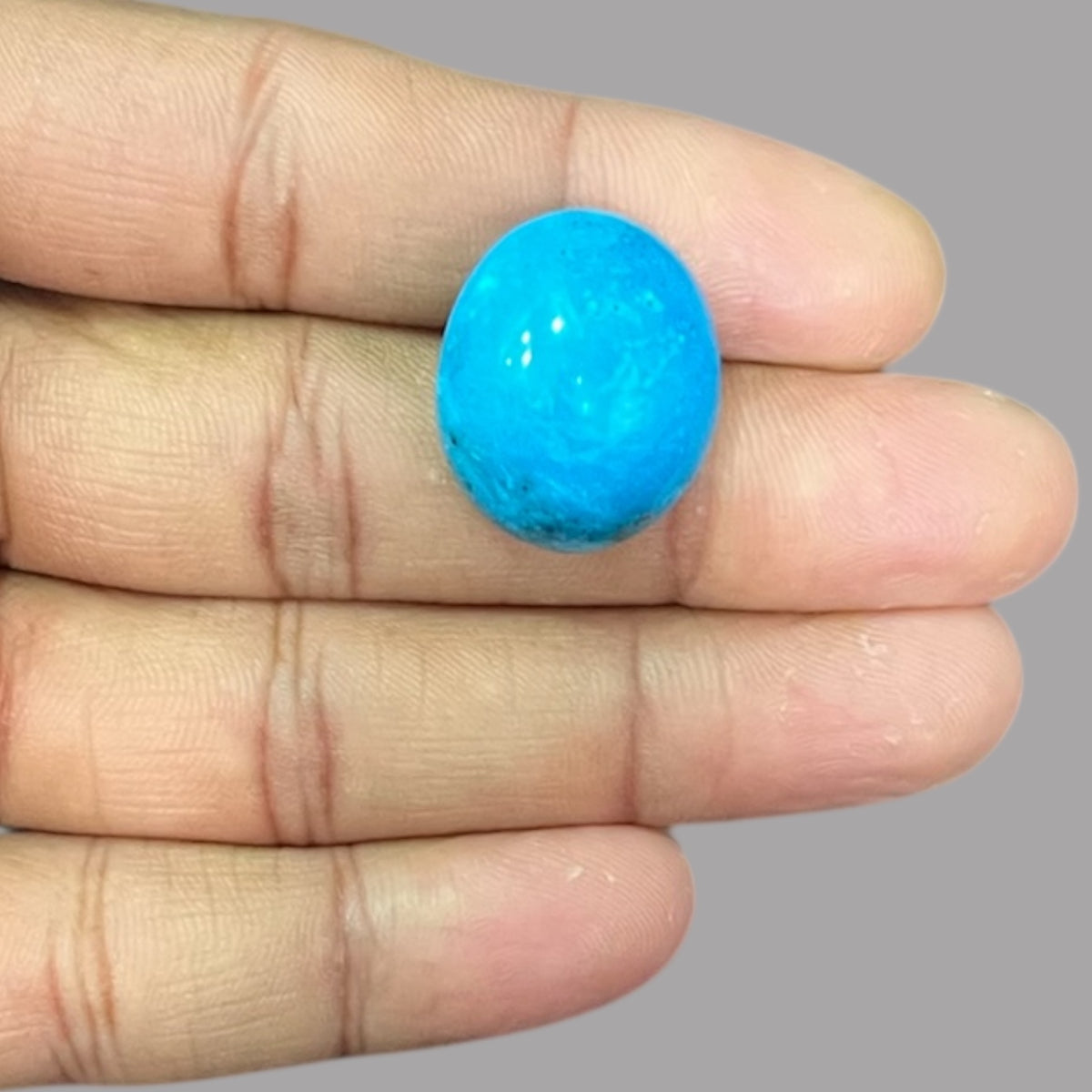 Feroza Pathar 31.16 Carats 22.8 x 18.9 x 10.4 mm in Oval 