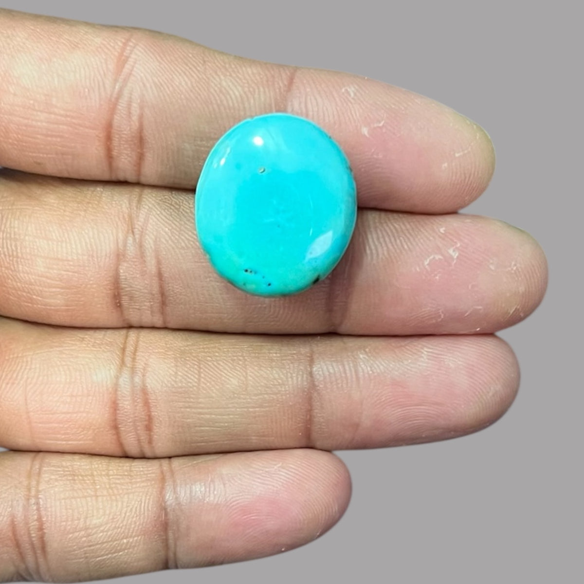 Feroza Patthar 26.74 Carats 22.3 x 19.6 x 11.1 mm in Oval 