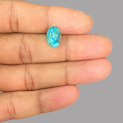 Feroza Price 3.79 Carats 12.3 x 8.7 x 5 mm in Oval