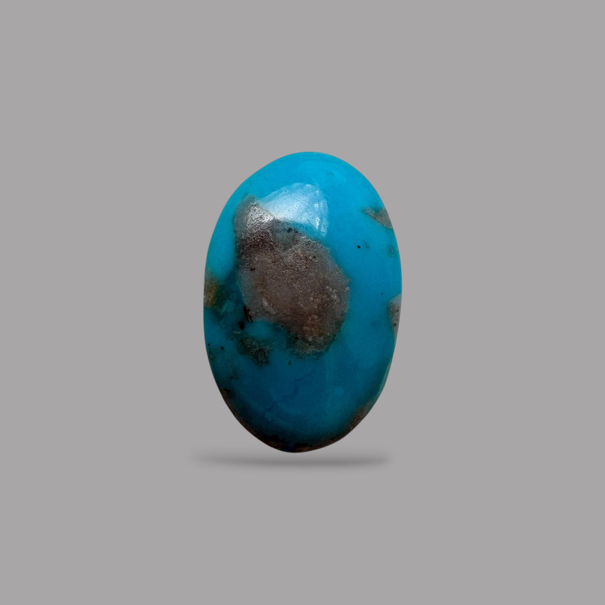 Feroza Stone 3.35 Carats 15.2 x 9.8 x 3.1 mm in Oval