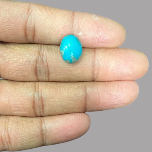 Feroza Stone 5.12 Carats 13.8 x 10.7 x 5.9 mm in Oval