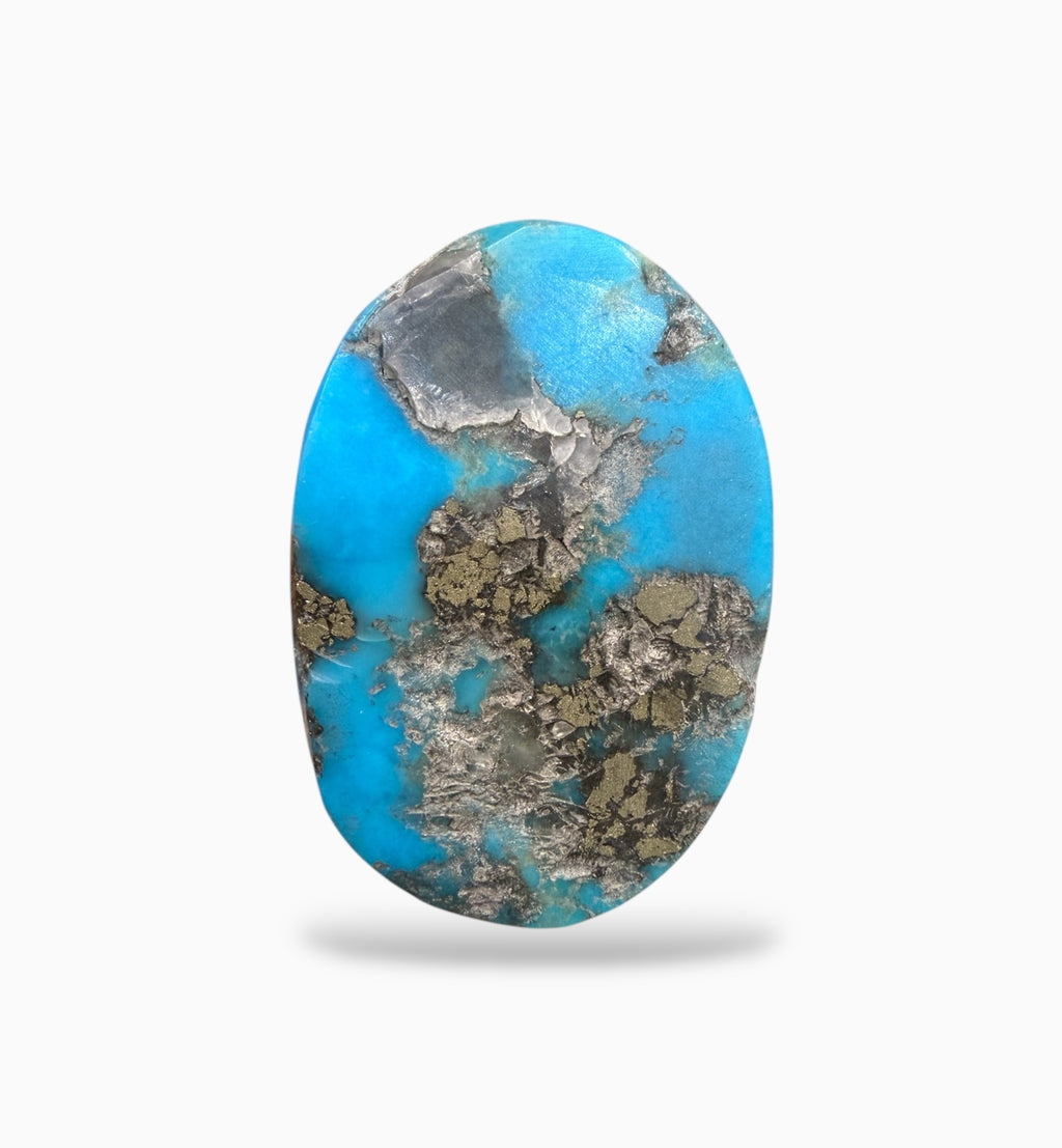 Feroza Stone 64 Carats DeepSkyBlue From Iran