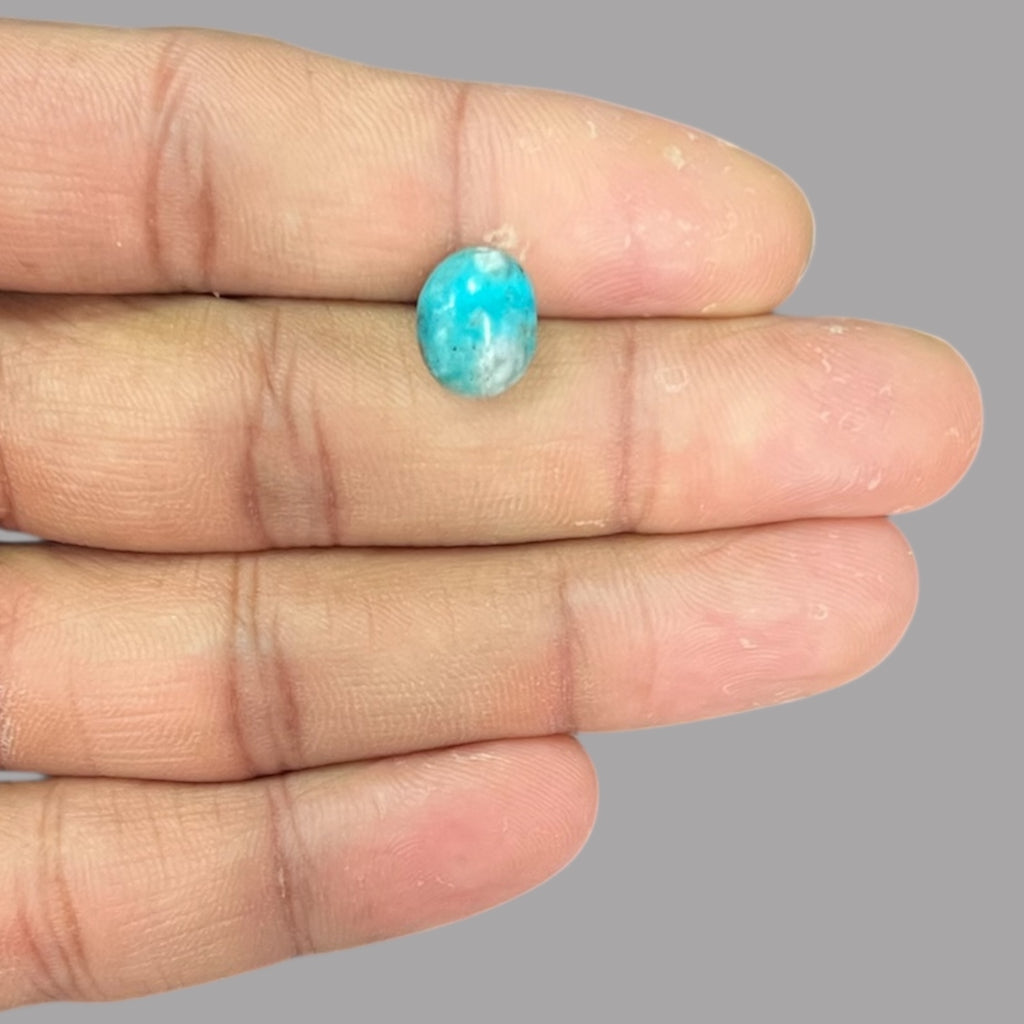 Feroza Stone Buy Online 3.20 Carats 10.9 x 8.8 x 4.5 mm in Oval