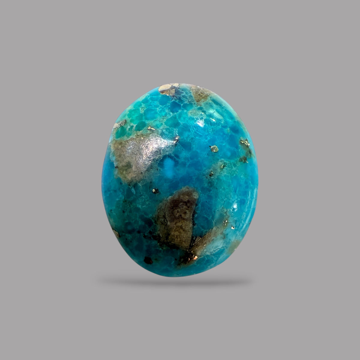 Feroza Stone For Sale 3.65 Carats 11.6 x 9.3 x 4.5 mm in Oval
