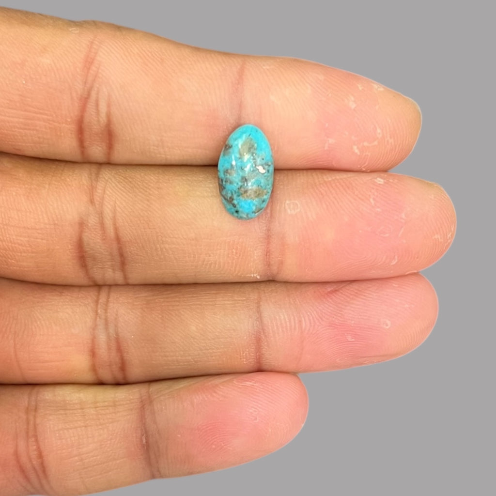 Feroza Stone Original 3.52 Carats 13.5 x 8 x 4.8 mm in Oval