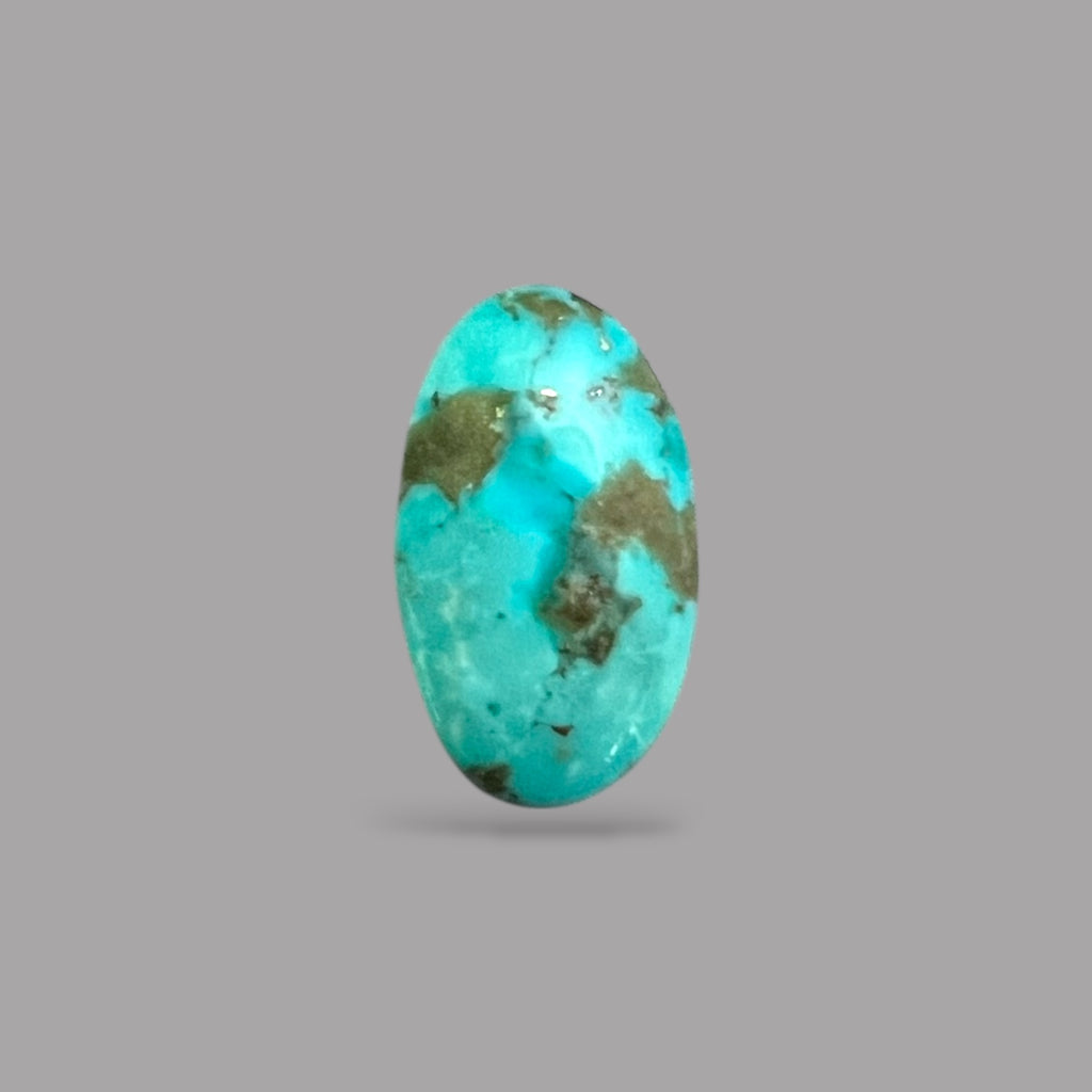 Feroza Stone Original 3.90 Carats 14.4 x 8.3 x 4.4 mm in Oval