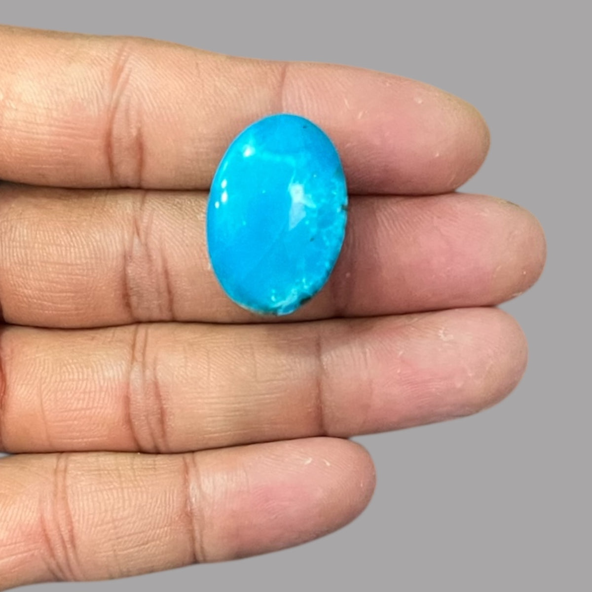 Feroza Stone Original 32.78 Carats 25.4 x 17.6 x 11.3 mm in Oval