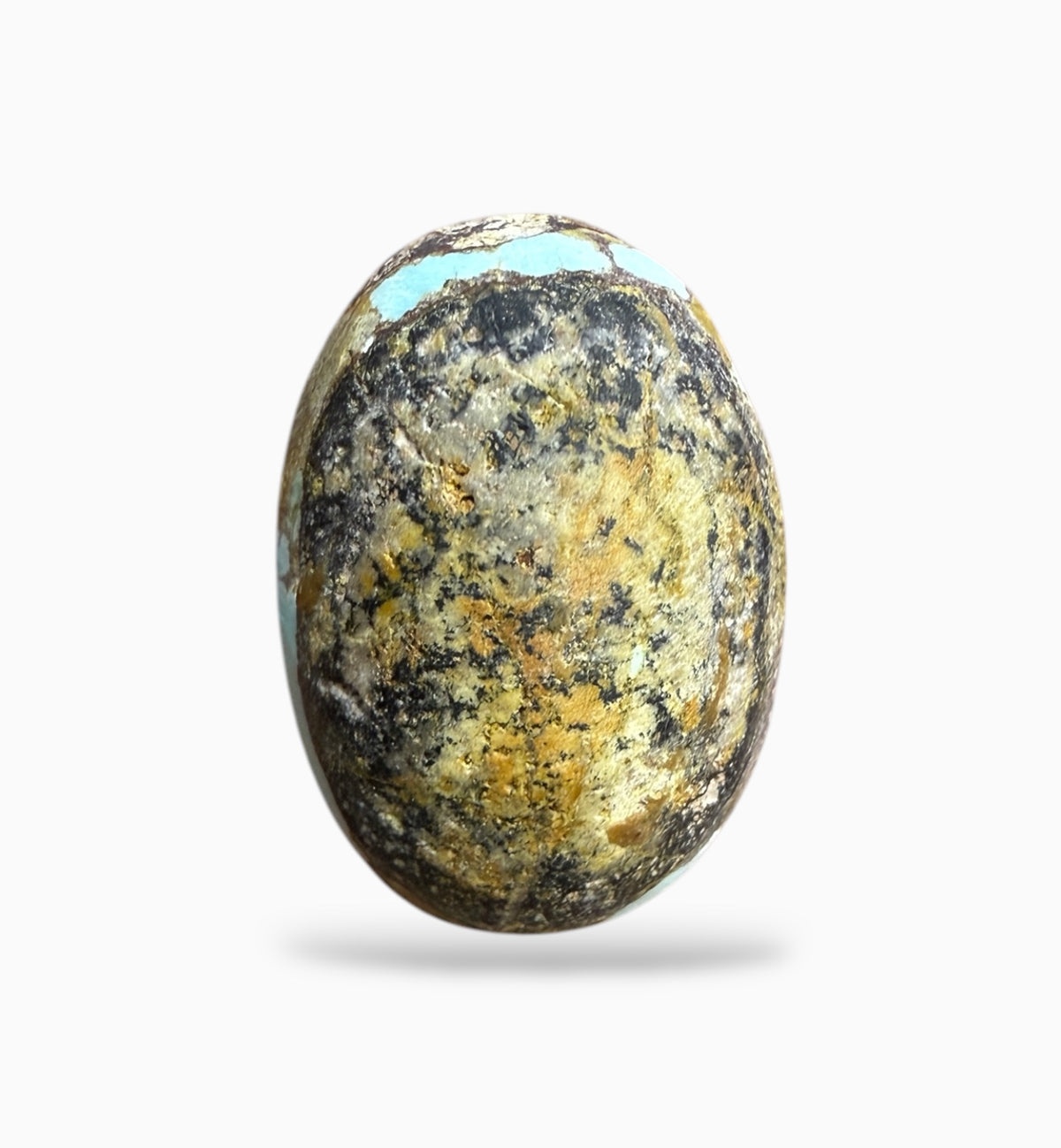 Feroza Stone Oval Cabochon 13.95 Carats 19x13.5 mm