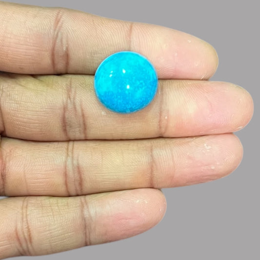 Feroza Stone Real 23.01 Carats 18.2 x 9.2 mm in round