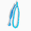 Feroza Stone Tasbeeh or Misbha Round Beads 6-9 mm 140 Carats