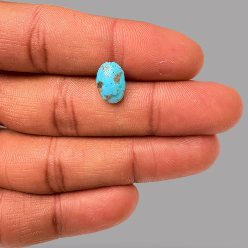 Feroza Stone irani 2.87 Carats 11.2 x 8 x 4.5 mm in Oval