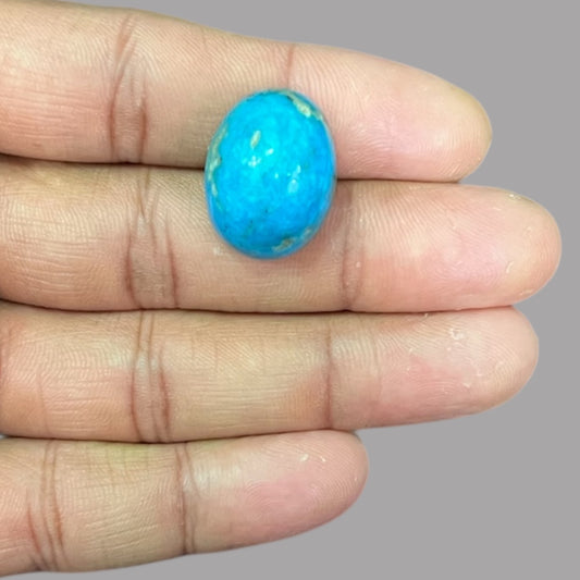 Firoza Gemstone 27.01 Carats 21.7 x 16.4 x 11.4 mm in Oval