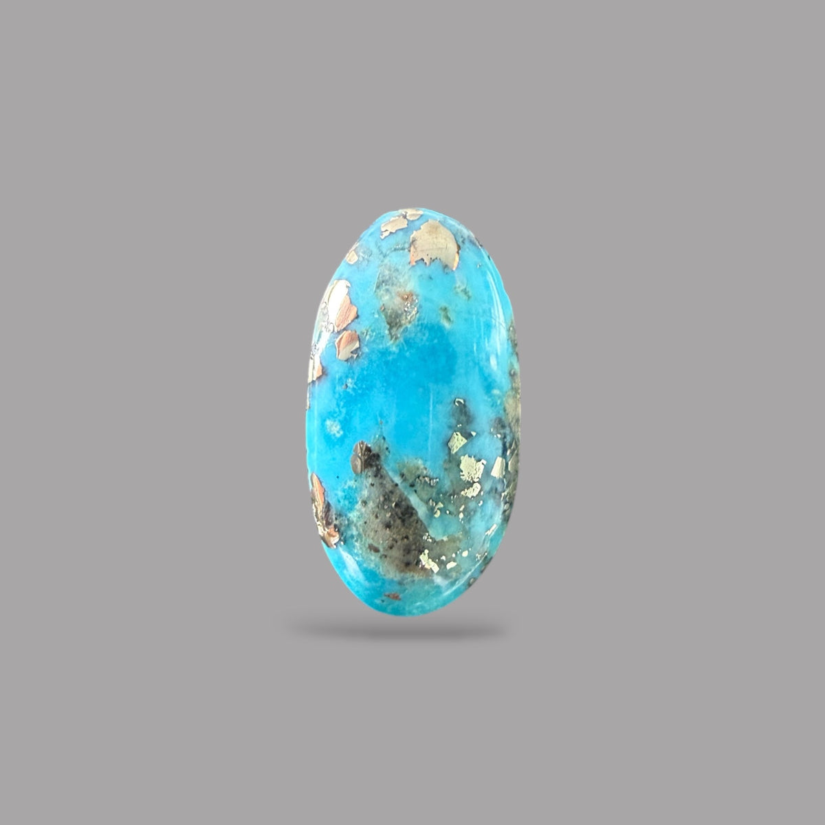 Firoza Stone 3.66 Carats 14.9 x 7.7 x 3.5 mm in Oval