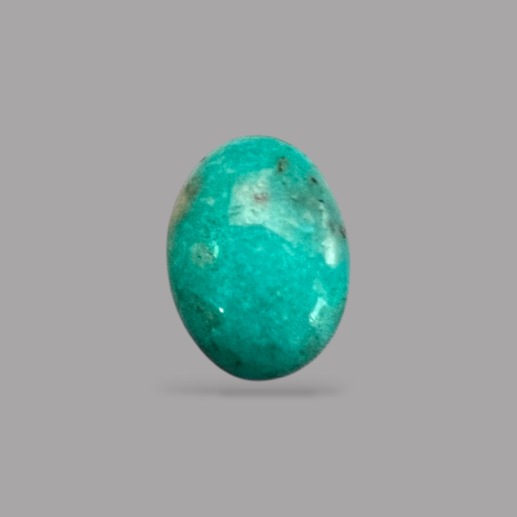Firoza Stone 3.76 Carats 11.8 x 8.6 x 5.5 mm in Oval