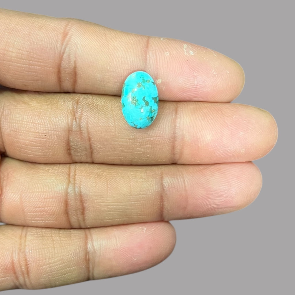 Firoza Stone 5.46 Carats 14.8 x 9.5 x 5 mm in Oval