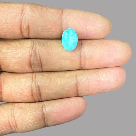 Firoza Stone Online 3.24 Carats 12.2 x 8.6 x 5.1 mm in Oval