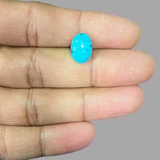 Firoza Stone Online 4.19 Carats 12.7 x 9 x 5 mm in Oval