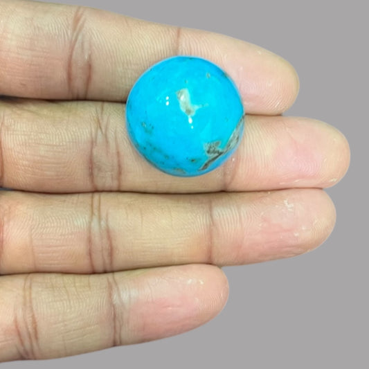 Firoza Stone Online 62.89 Carats 24.14 x 15.8 mm in round