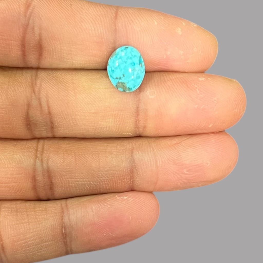 Firoza Stone Online Buy 2.61 Carats 11.2 x 9.3 x 3.5 mm in Oval