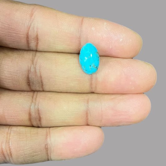 Firoza Stone Online Buy 3.69 Carats 13.3 x 8.8 x 5 mm in Oval