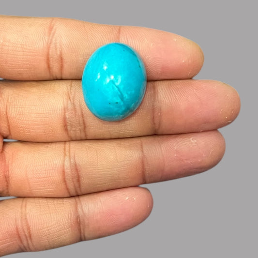 Firoza Stone Original 40.04 Carats 24.4 x 20 x 11.9 mm in Oval