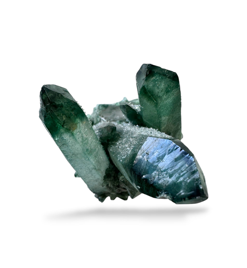 Natural Cactus Quartz Rock Crystal Tower Shape (Phantom Quartz)