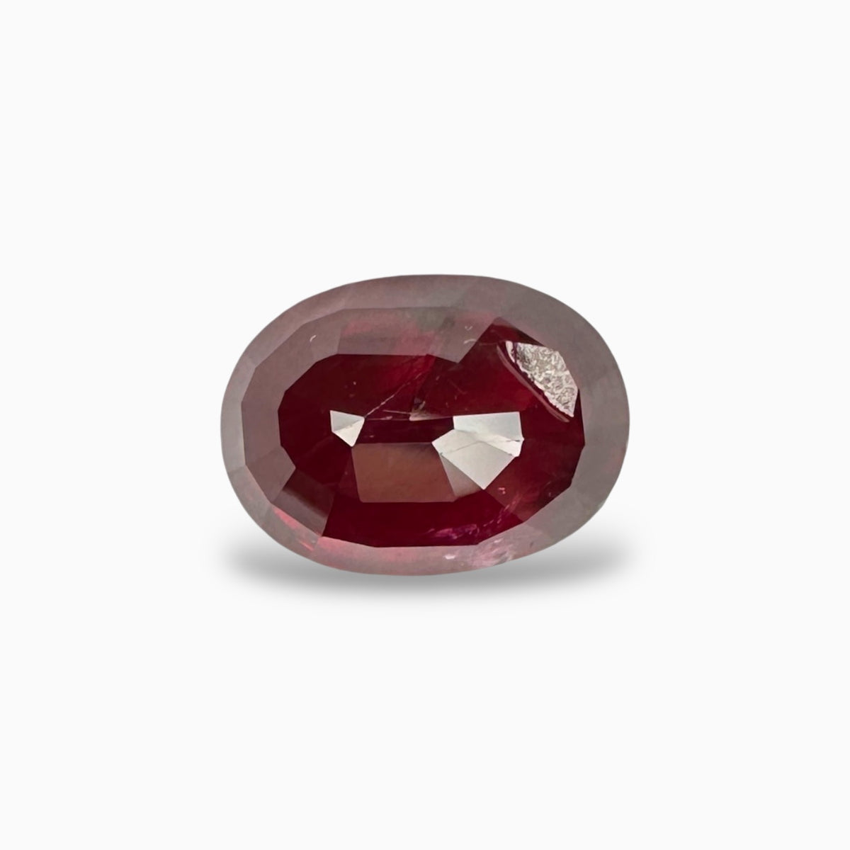 GRS Cerified Ruby Gemstone Oval 6.05 Carats Mozambique
