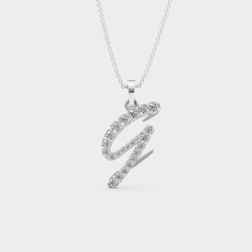 Gold Letter G Pendant Necklace – Gift for Gina