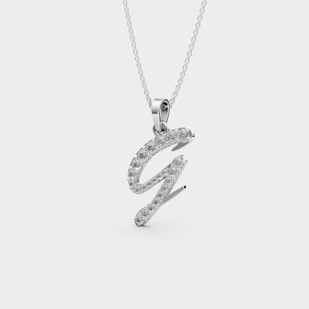 Gold Letter G Pendant Necklace – Gift for Gina