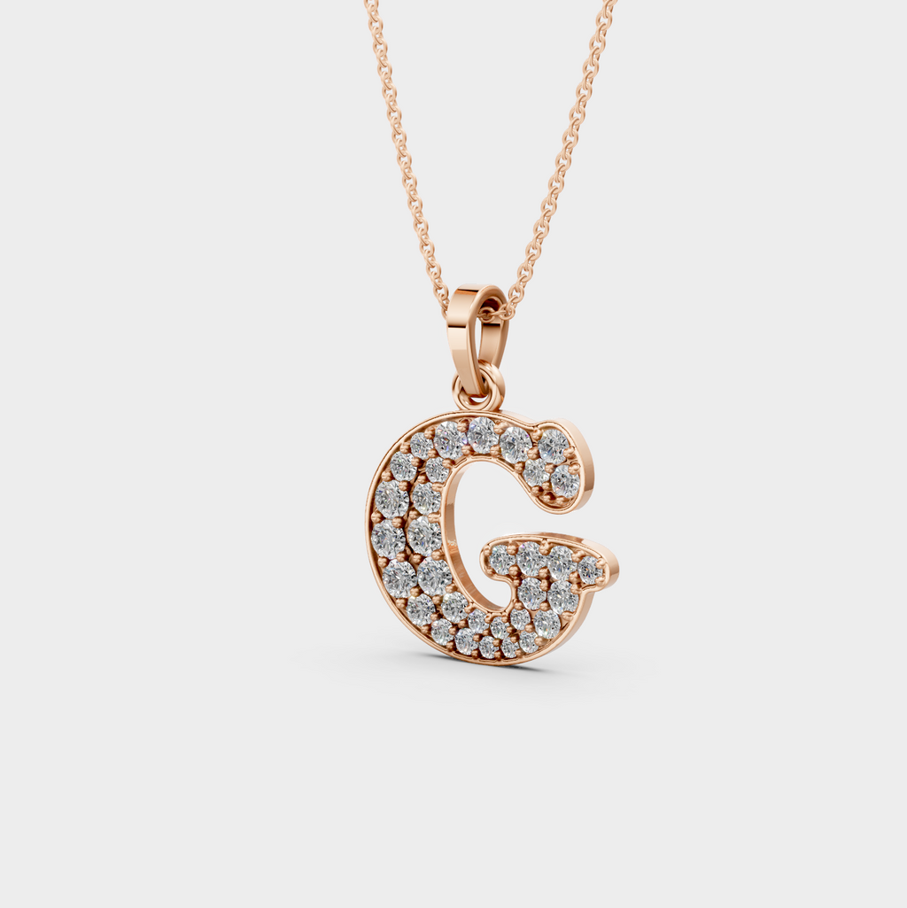 Gold G Initial Necklace – Gifty Charm for Grace