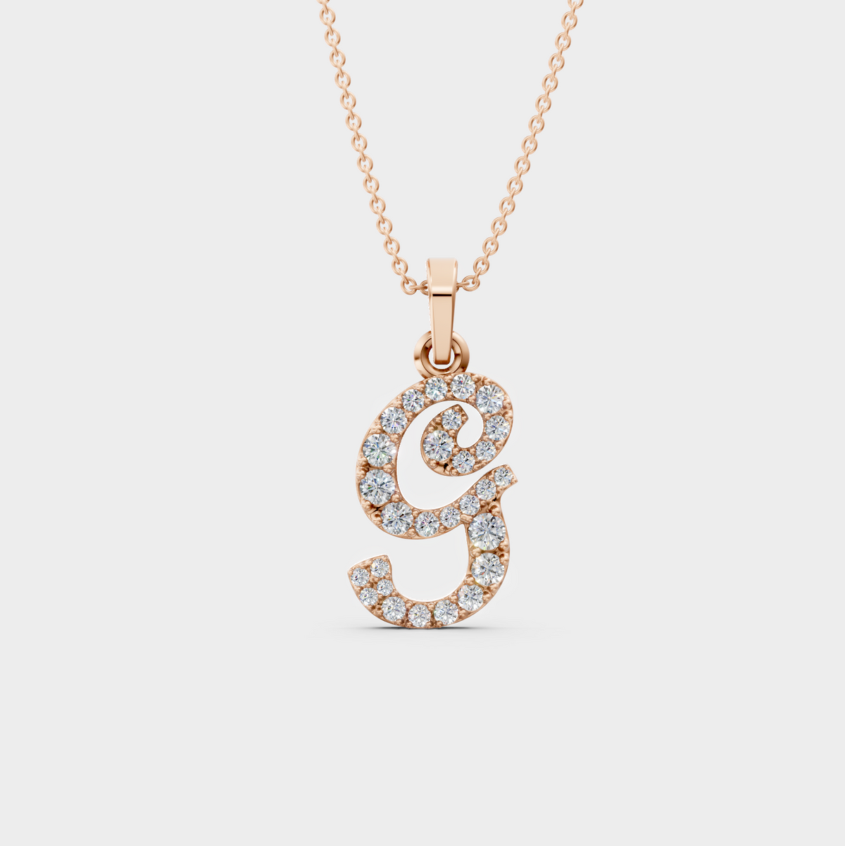 Letter G Gold Necklace – Gift for Gabriella