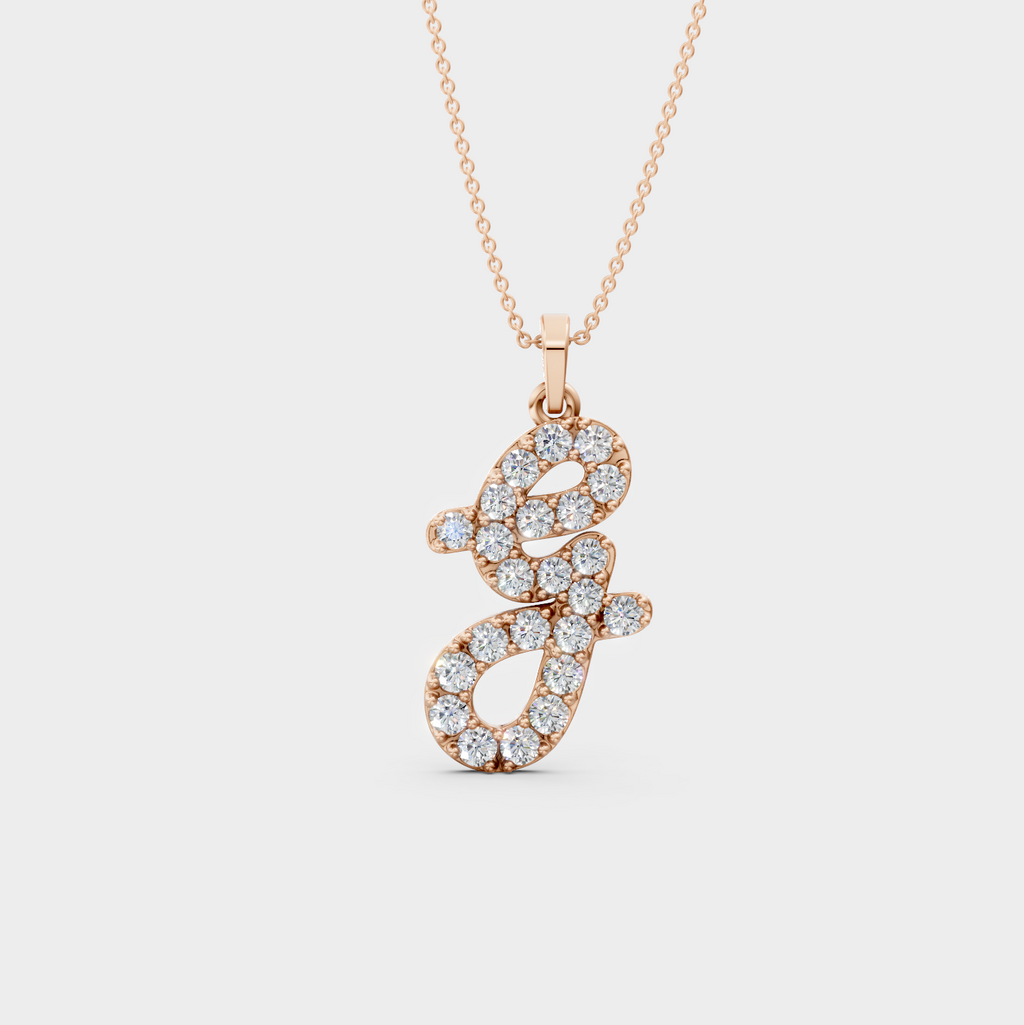 G Necklace Silver – Grace’s Sparkling Pendant