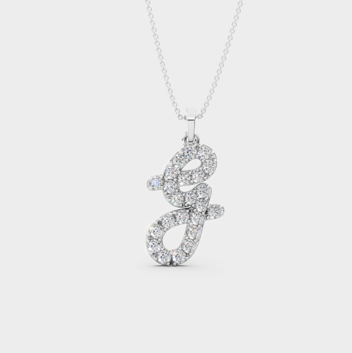 G Necklace Silver – Grace’s Sparkling Pendant