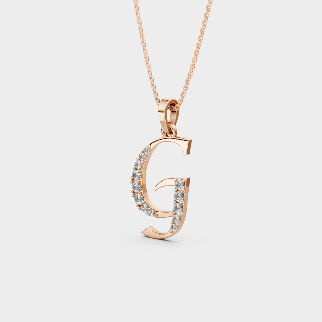 Gold G Letter Pendant for Girls – Grace Style Necklace