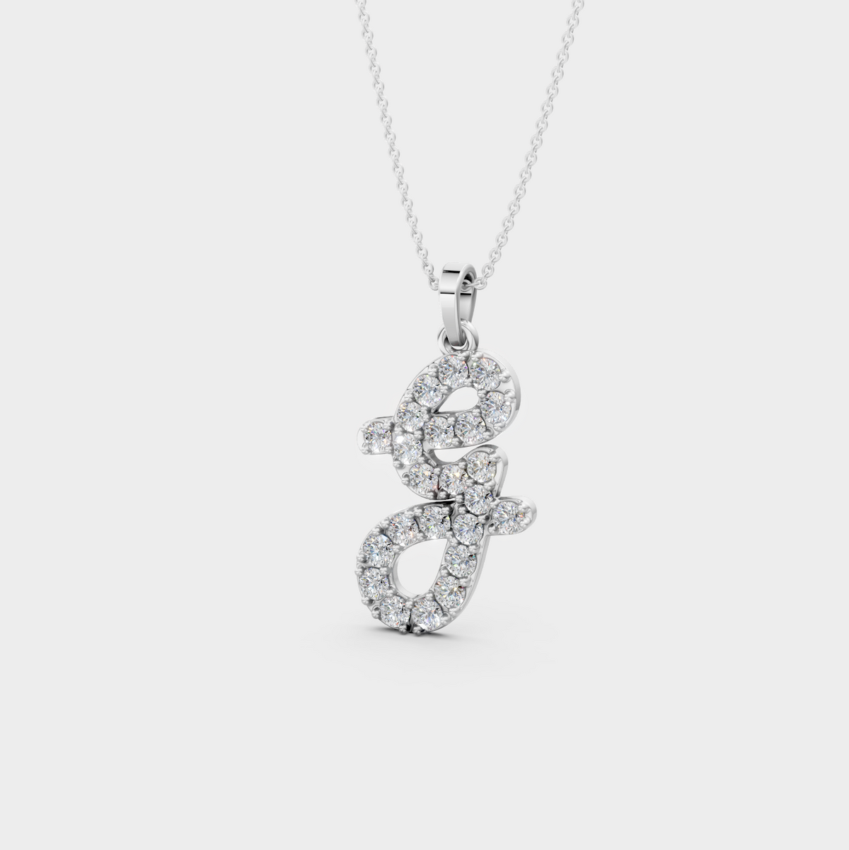 G Necklace Silver – Grace’s Sparkling Pendant