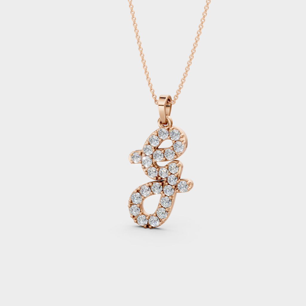 G Necklace Silver – Grace’s Sparkling Pendant