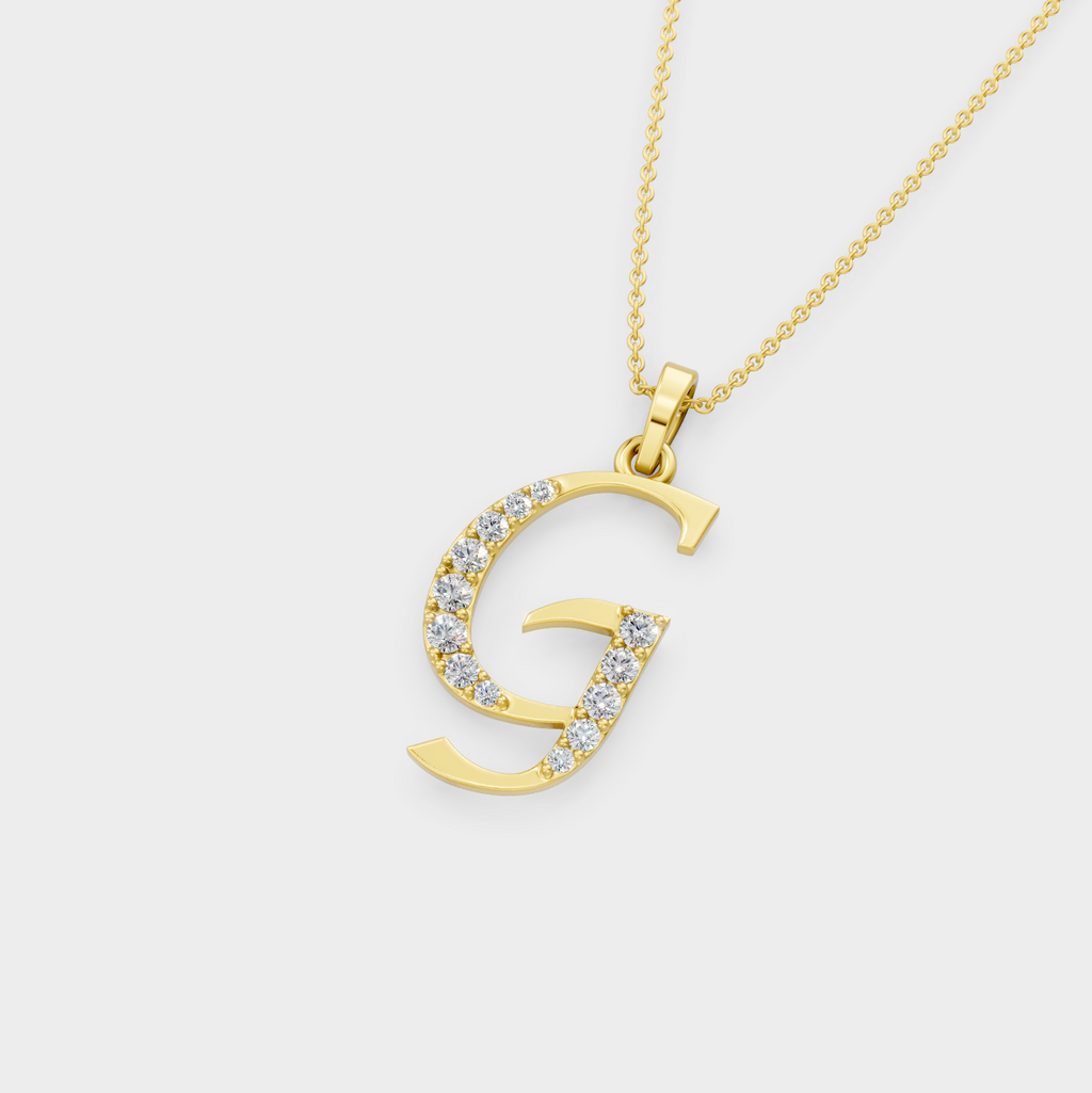 Gold G Letter Pendant for Girls – Grace Style Necklace