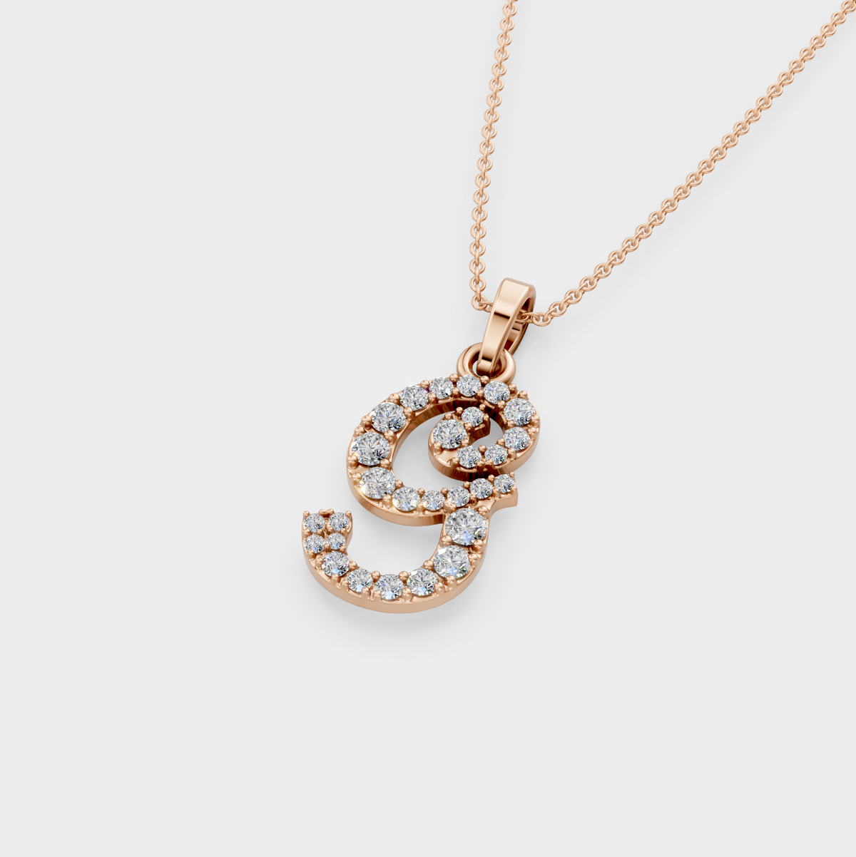 Letter G Gold Necklace – Gift for Gabriella