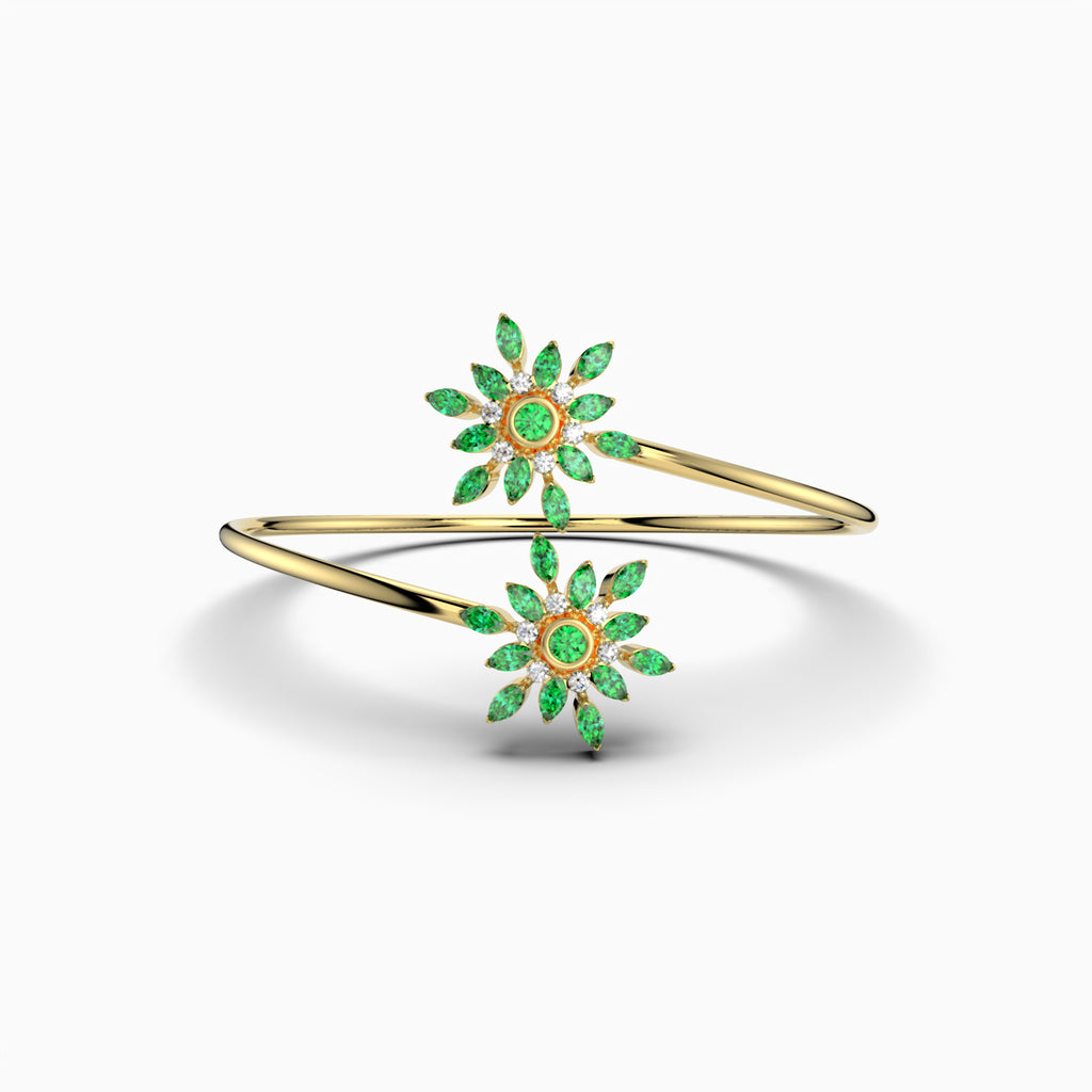 Garnet Tsavorite Bangle - Georgia