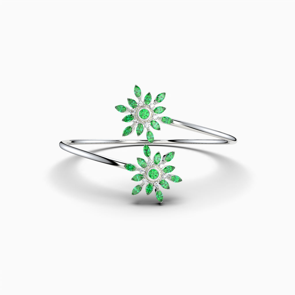 Garnet Tsavorite Bangle - Georgia