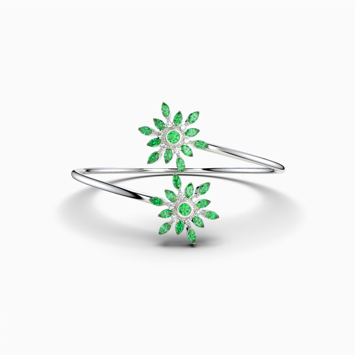 Garnet Tsavorite Bangle - Georgia