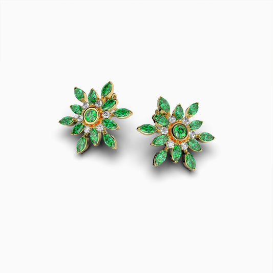 Garnet Tsavorite Earring - Ember