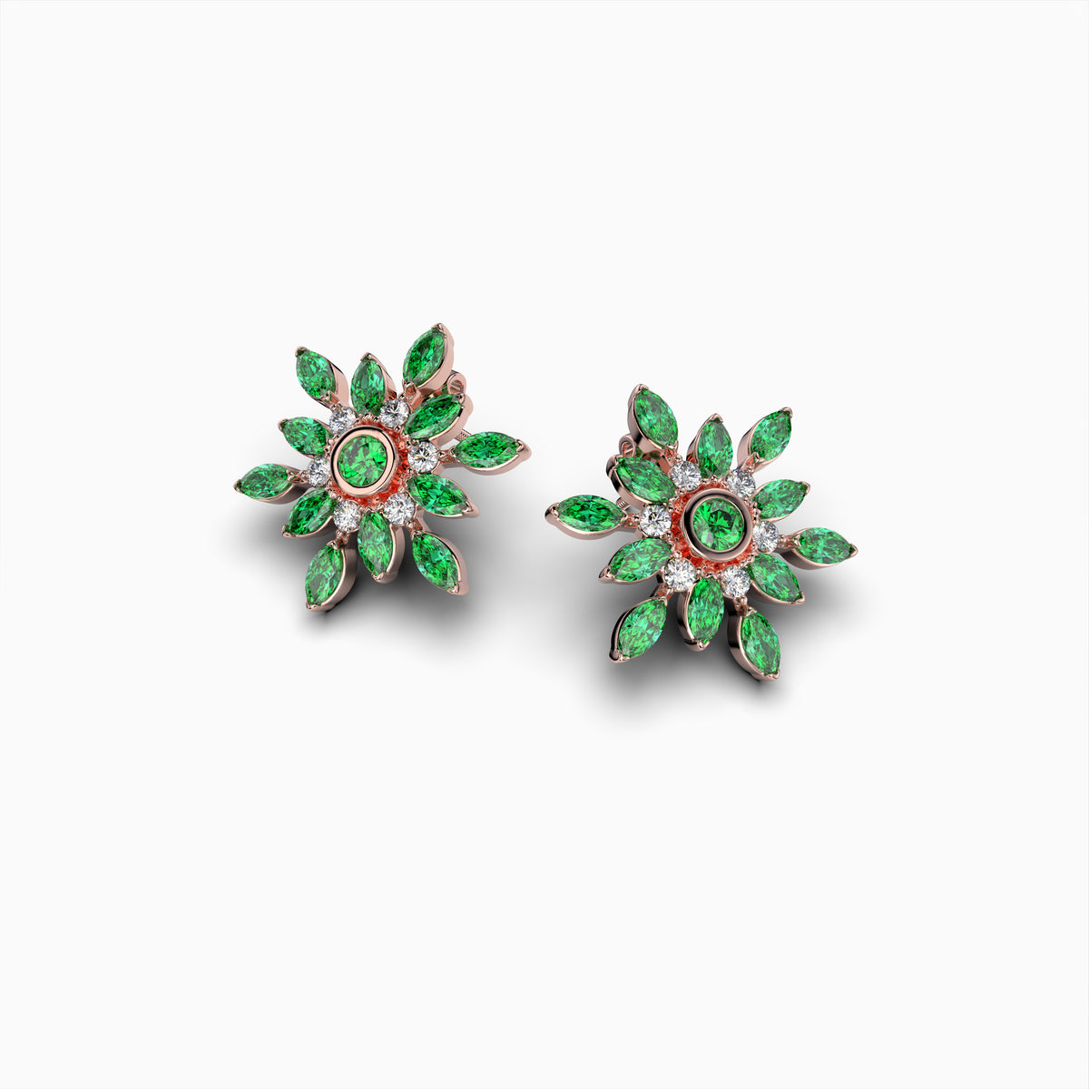 Garnet Tsavorite Earring - Ember